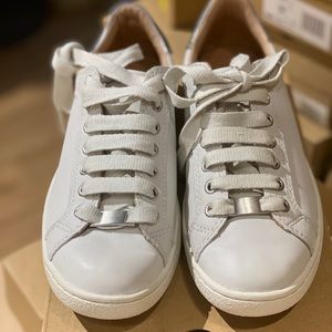 UGG White Leather Milo Sneakers